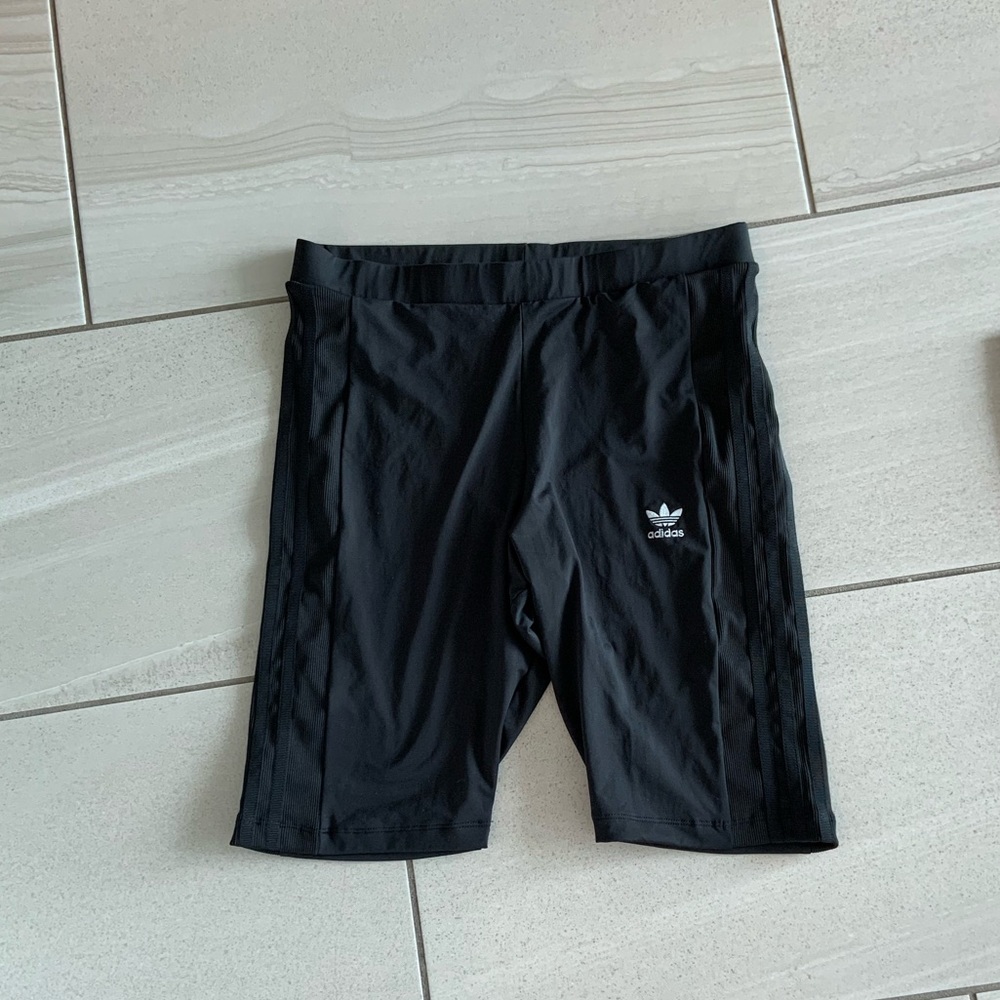 Adidas black biker shorts